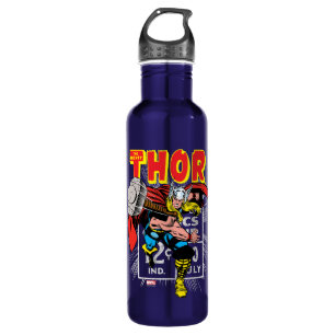 Thor Retro Comic Price Graphic Water Bottle