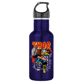 Thor Retro Comic Price Graphic Water Bottle