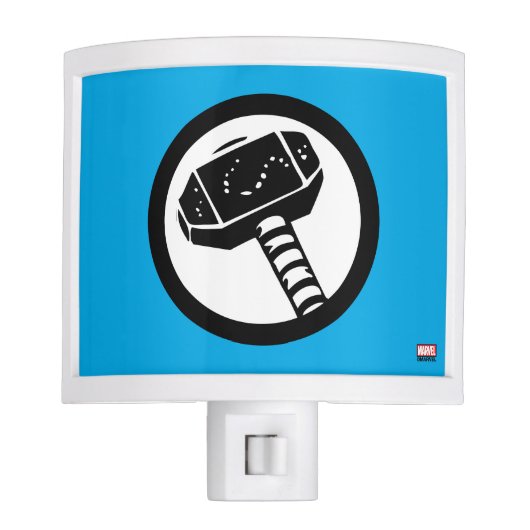 Thor Retro Hammer Icon Night Light (Front)