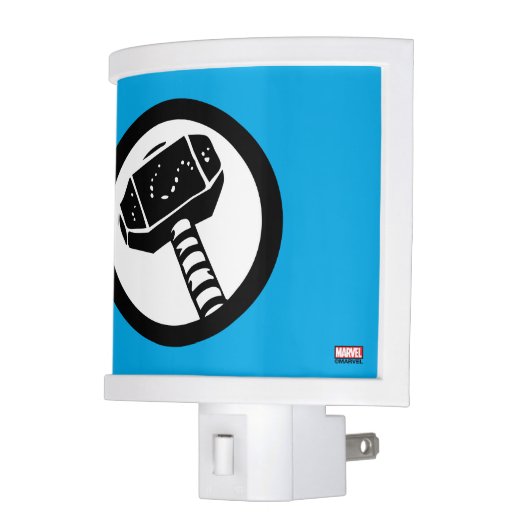 Thor Retro Hammer Icon Night Light (Left)