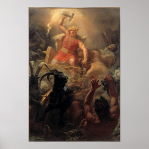 Thor’s Fight With The Giants Poster