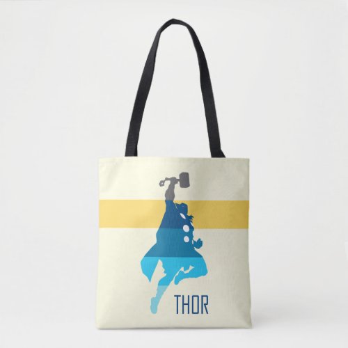 Thor Silhouette Color Block Tote Bag