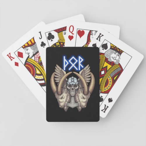 Thor Skull and Goats Poker Cards