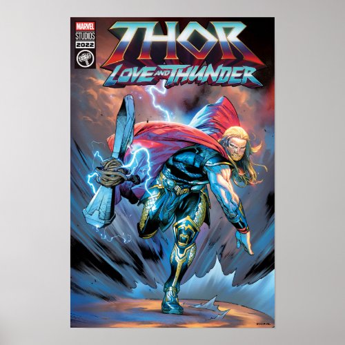 Thor Stormbreaker Comic Cover Homage Poster
