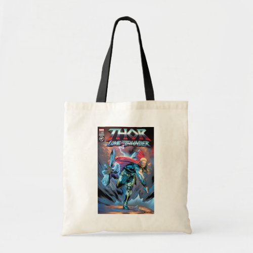 Thor Stormbreaker Comic Cover Homage Tote Bag
