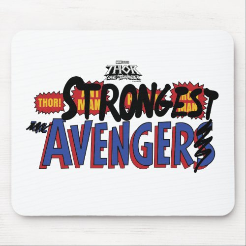 Thor Strongest Avenger Mouse Pad