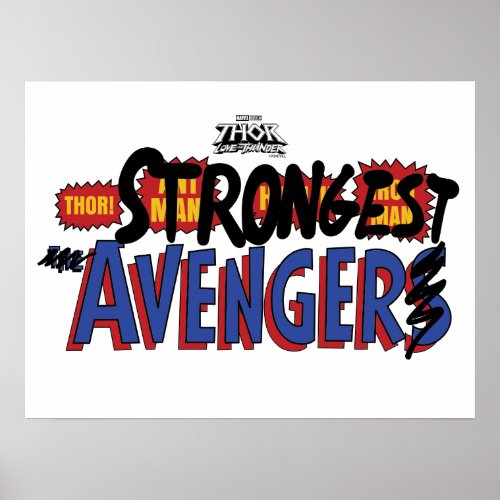 Thor Strongest Avenger Poster