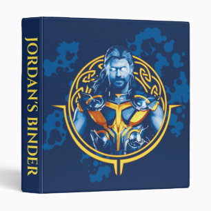 Thor Stylized Asgardian Graphic 3 Ring Binder