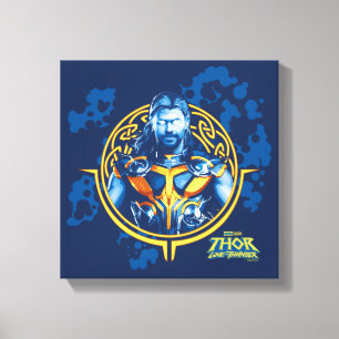 Thor Stylized Asgardian Graphic Canvas Print