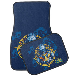 Thor Stylized Asgardian Graphic Car Floor Mat