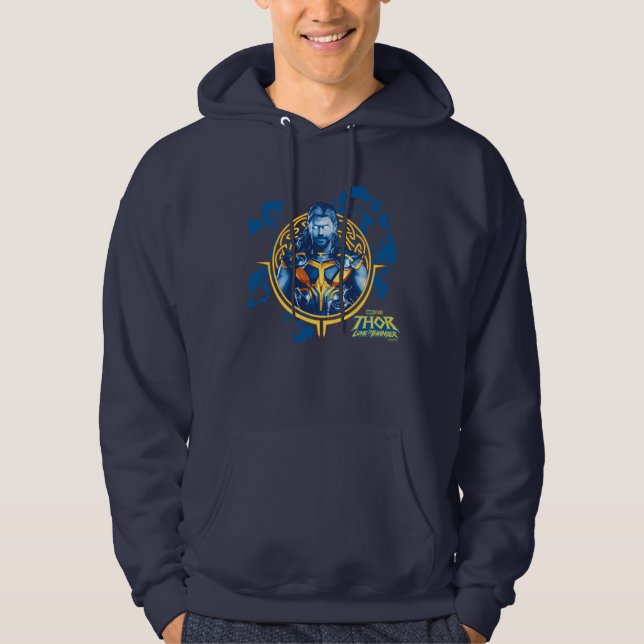 Thor Stylized Asgardian Graphic Hoodie (Front)