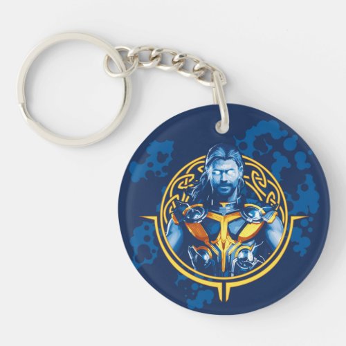 Thor Stylized Asgardian Graphic Keychain