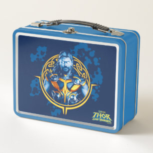Thor Stylized Asgardian Graphic Metal Lunch Box