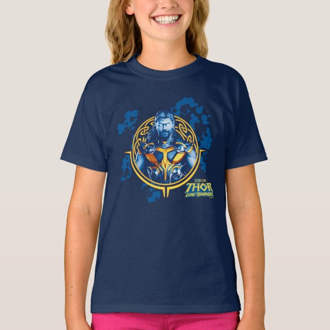 Thor Stylized Asgardian Graphic T-Shirt (Front)