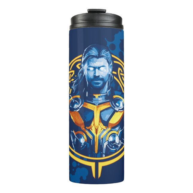 Thor Stylized Asgardian Graphic Thermal Tumbler (Front)