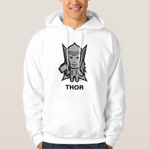 Thor Stylized Line Art Hoodie