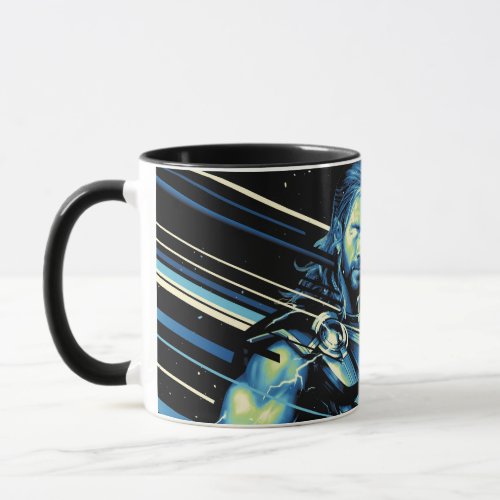 Thor Stylized Striped Character Graphic Mug