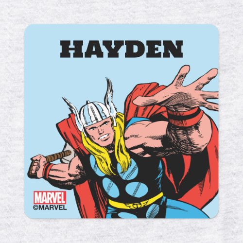 Thor Swing Back Mjolnir Kids Labels