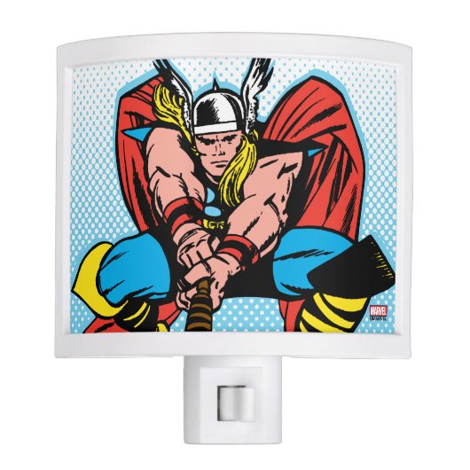 Thor Swinging Mjolnir Forward Night Light (Front)