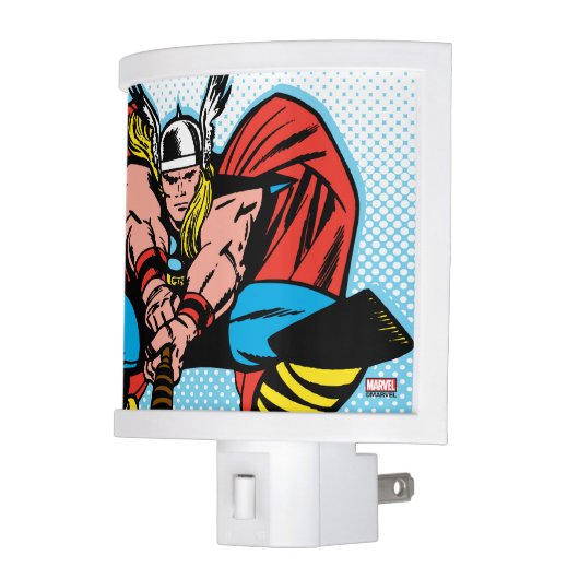 Thor Swinging Mjolnir Forward Night Light (Left)