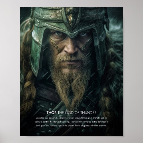 Thor the God of thunder Poster