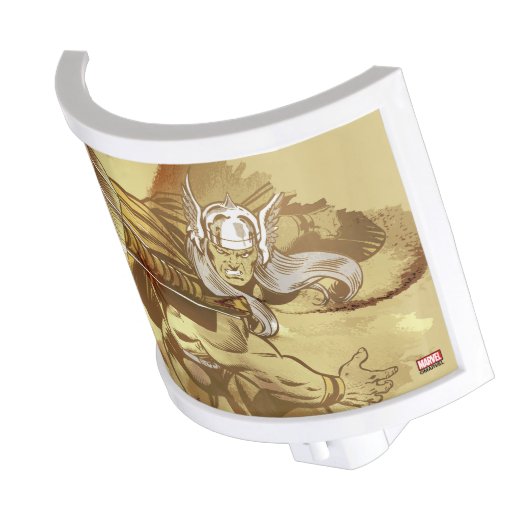 Thor Throwing Mjolnir Night Light (Angled)