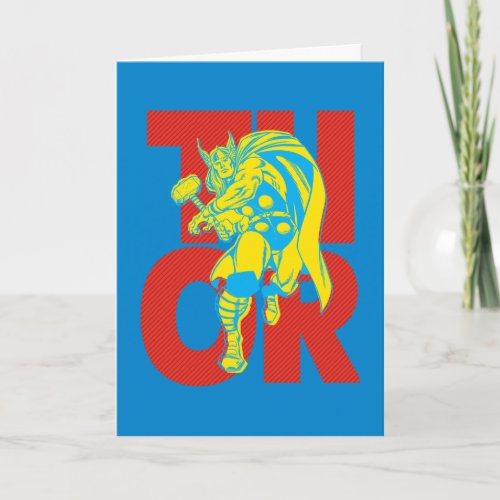 Thor Typography Character Art Card