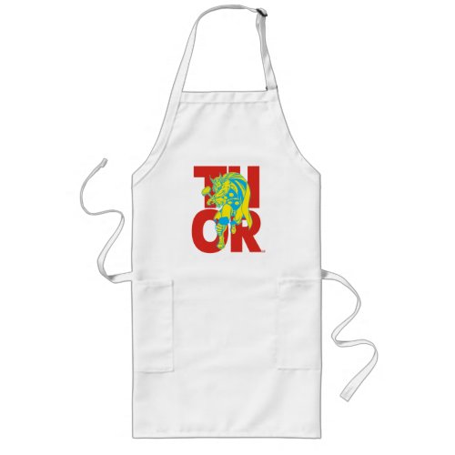 Thor Typography Character Art Long Apron