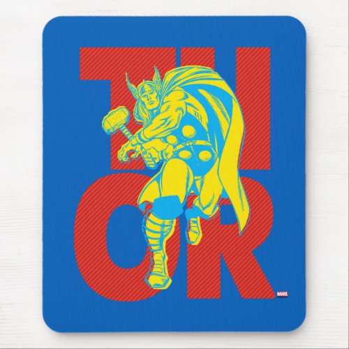 Thor Typography Character Art Mouse Pad
