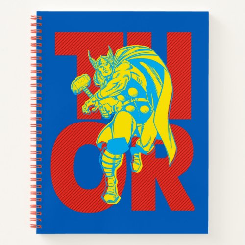 Thor Typography Character Art Notebook