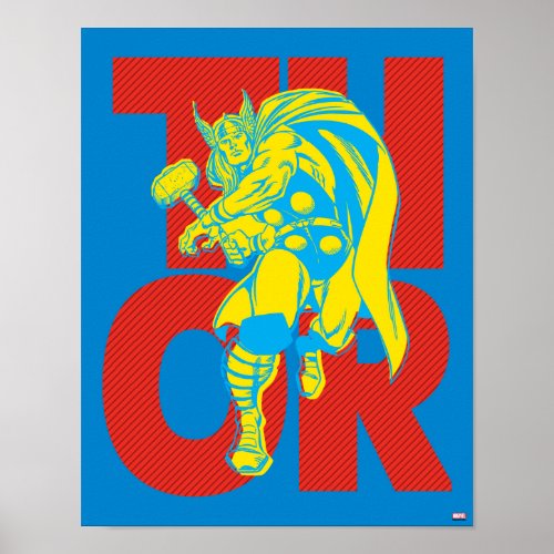 Thor Typography Character Art Poster