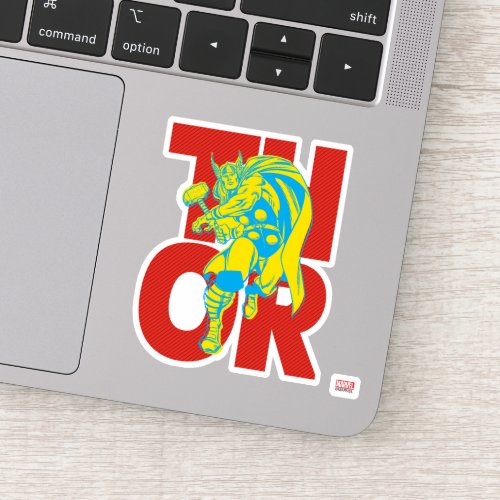 Thor Typography Character Art Sticker