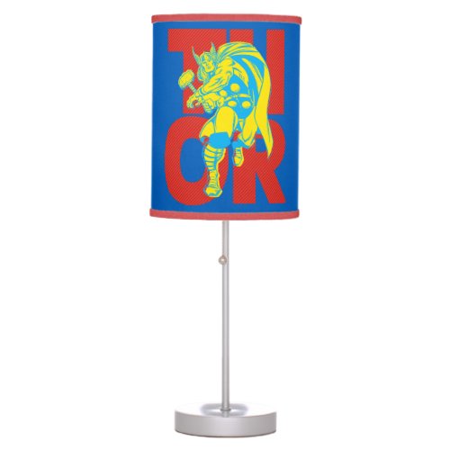 Thor Typography Character Art Table Lamp