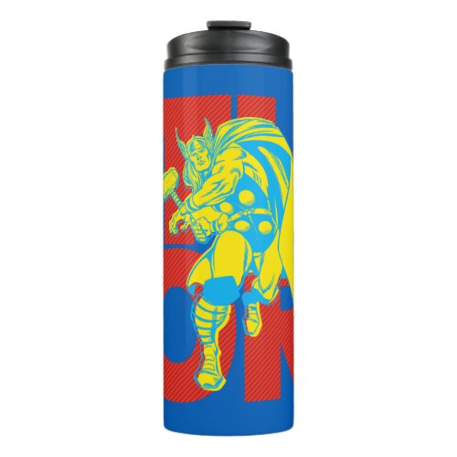 Thor Typography Character Art Thermal Tumbler