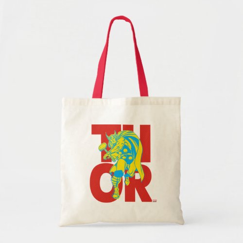 Thor Typography Character Art Tote Bag