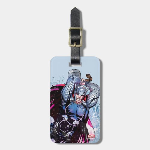 Thor Watercolor Character Graphic Luggage Tag
