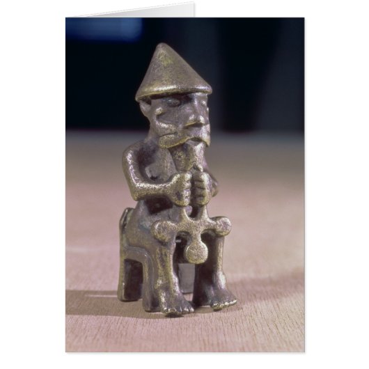 Thor with a hammer, statuette found in Iceland (Front)