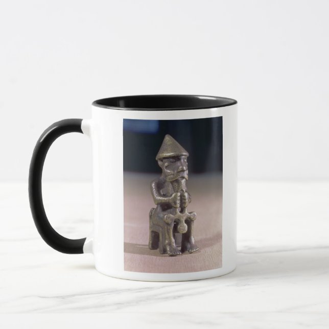 Thor with a hammer, statuette found in Iceland Mug (Left)