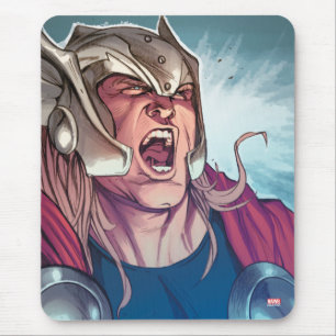 Thor Yell Comic Panel Mouse Pad
