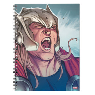 Thor Yell Comic Panel Notebook