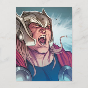 Thor Yell Comic Panel Postcard