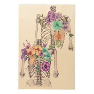 Thoracic cage wood wall art
