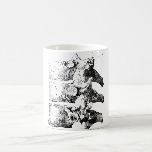 Thoracic vertebrae coffee mug