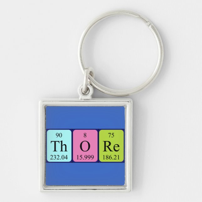 Thore periodic table name keyring (Front)