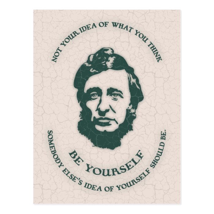 Thoreau   Be Yourself Postcards