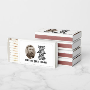 Thoreau Different Drummer Step To The Music Matchboxes