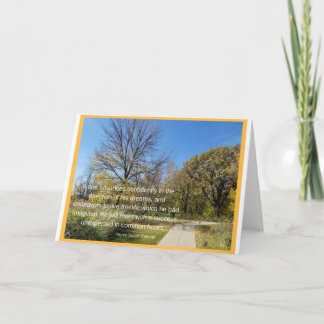Thoreau: Dreams+Action Lead to Unexpected Success Card
