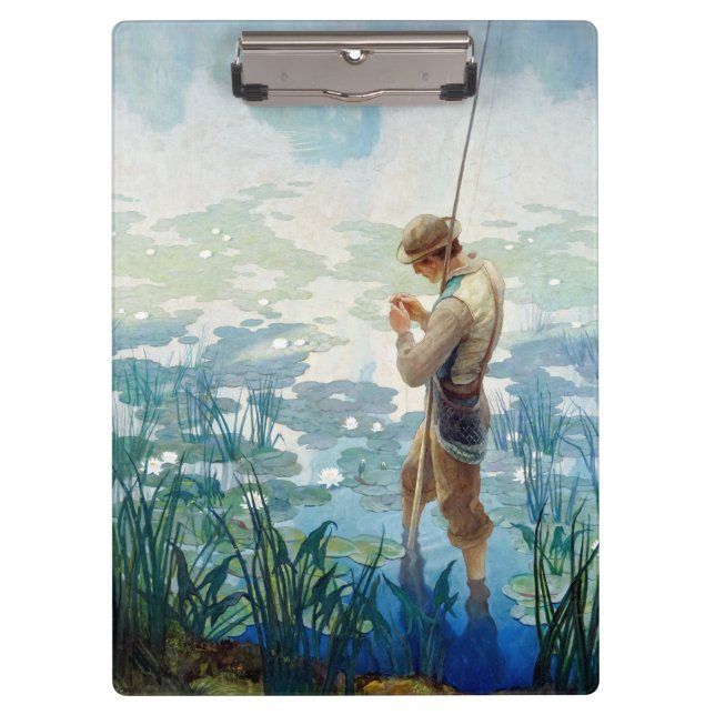 Thoreau Fishing at Walden Pond by N. C. Wyeth Clipboard (Front)
