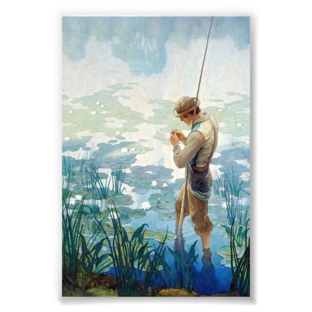 Thoreau Fishing at Walden Pond by N. C. Wyeth Photo Print (Front)