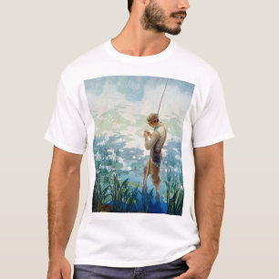 Thoreau Fishing at Walden Pond by N. C. Wyeth T-Shirt